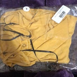 Mustard yellow bodysuit